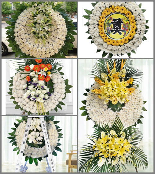 四川成都崇州市街子镇余庆村花圈速递